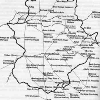 Click para ampliar. Pulsa en el nombre para ver la ficha. Itinerarios musulmanes en Extremadura.